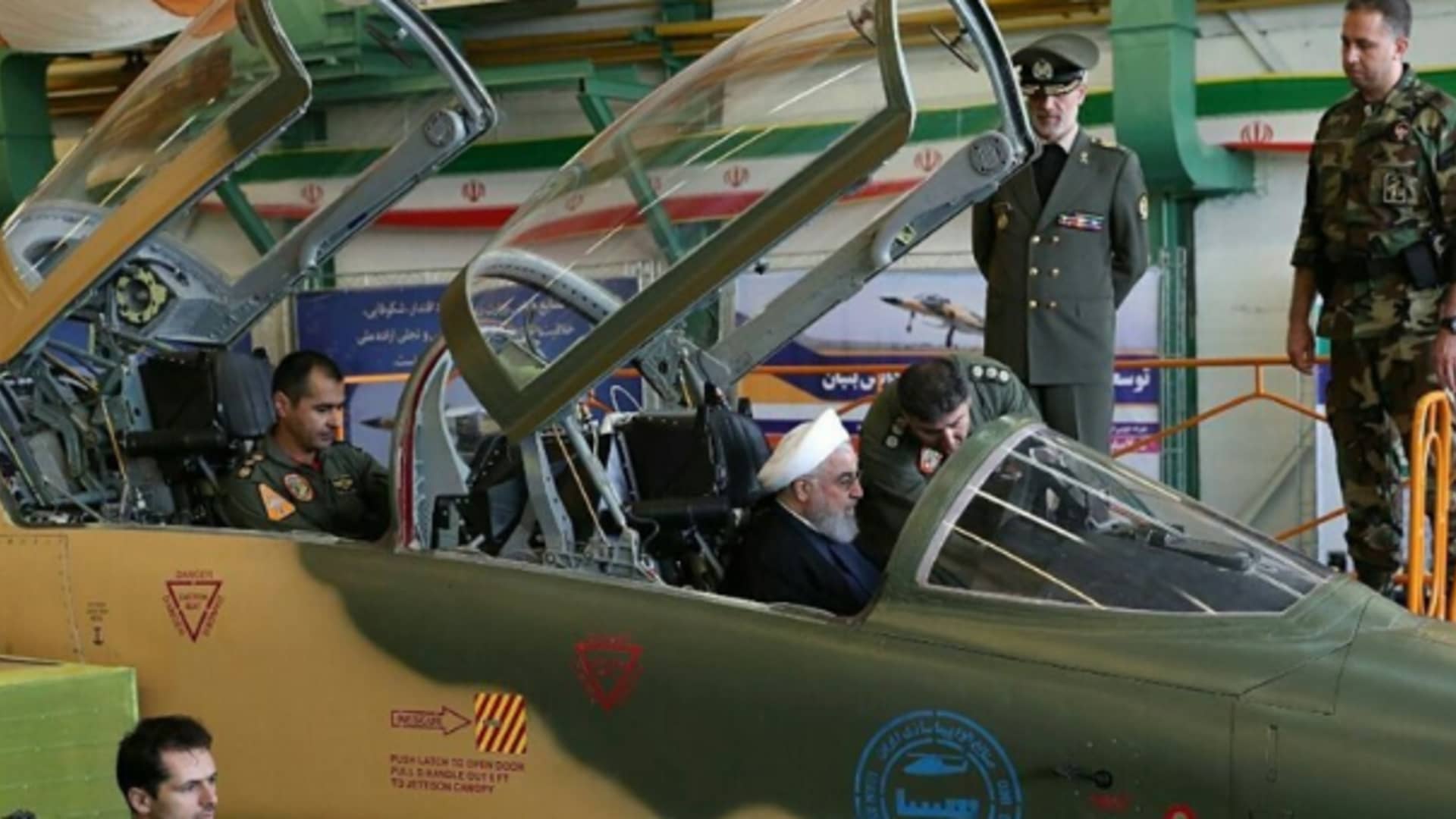 Iran unveils homegrown fighter jet at a ceremony in Tehran