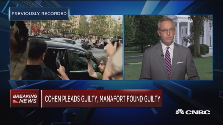 Cohen pleads guilty, Manafort found guilty