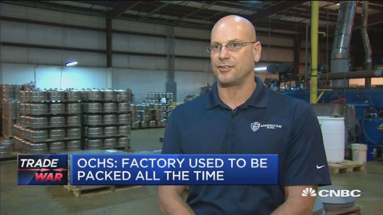 Beer kegs the latest product to be impacted by trade war