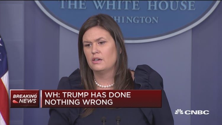 White House: Trump has done nothing wrong