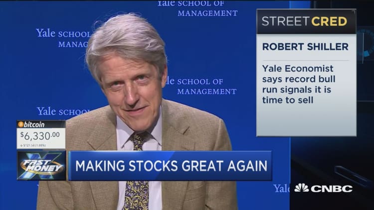 Record bull run signals it's time to sell, says Yale economist Shiller