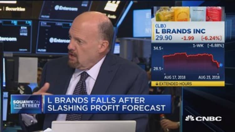 L Brands' CEO is behind the times, says Jim Cramer