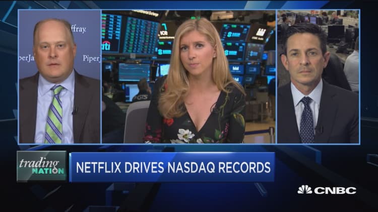 Trading Nation: Netflix drives Nasdaq records