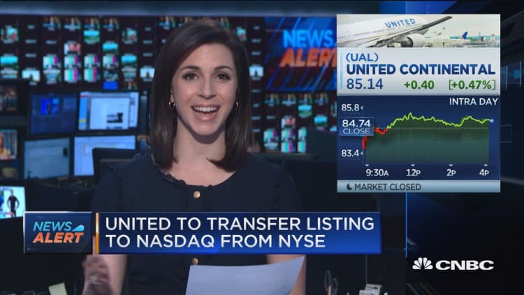United to transfer listing to Nasdaq from NYSE