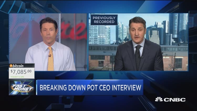 This is the most important thing the CEO of America's first pot stock just said