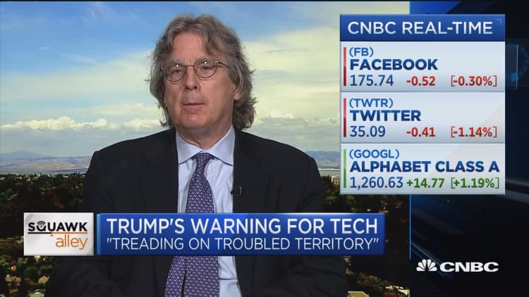 Trump's attack lowers probability of successful tech regulation, says early Facebook investor