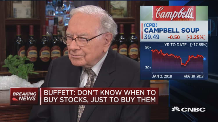 Buffett: Campbell won't get significant premium for assets