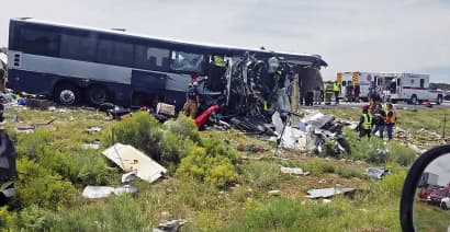 At least 7 killed in a head-on bus crash in New Mexico