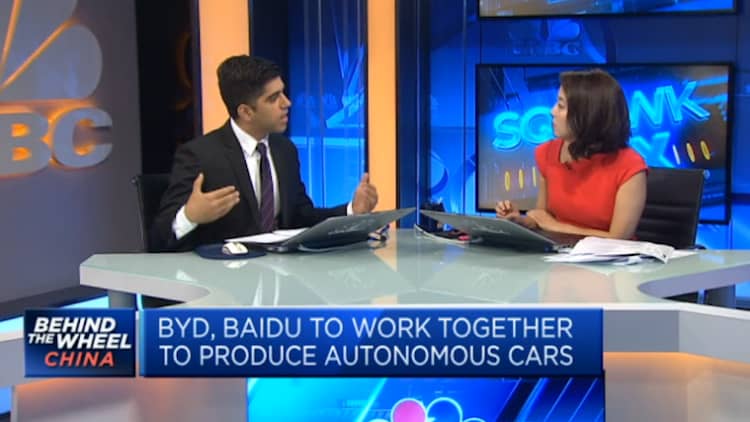 Baidu, BYD partner to bring mass production of self-driving cars