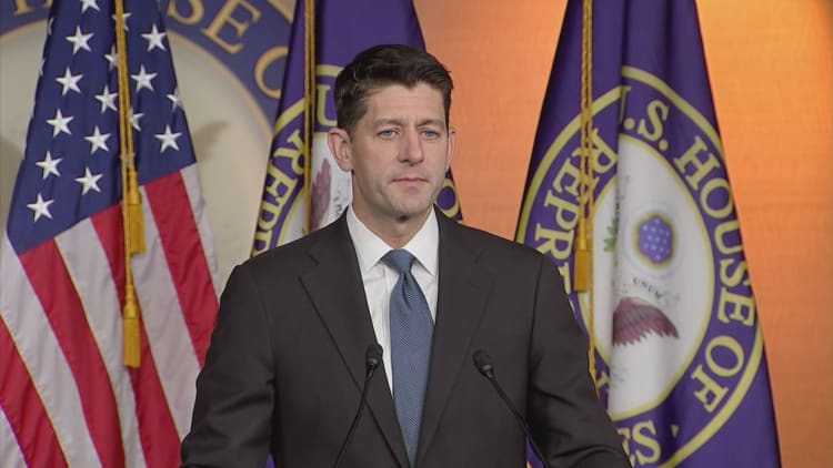 Speaker Ryan doesn't foresee a government shutdown if Trump doesn't get funding for border wall