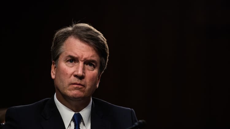 CNBC article put into record at Kavanaugh hearing
