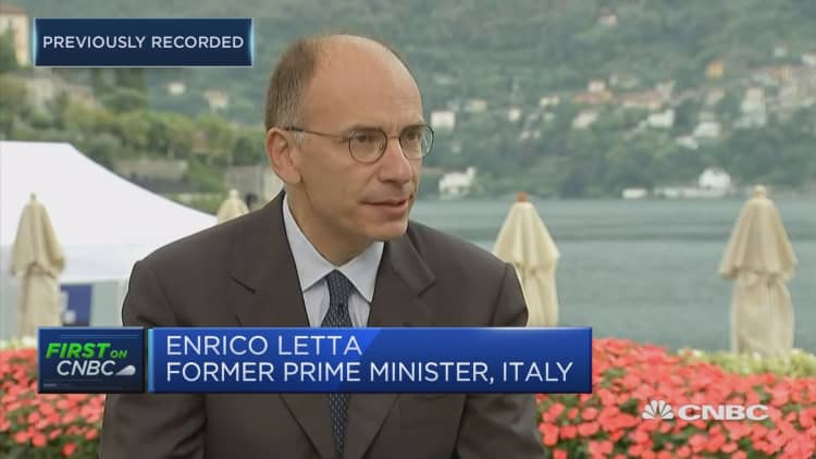 Italy former PM: Italy needs normality