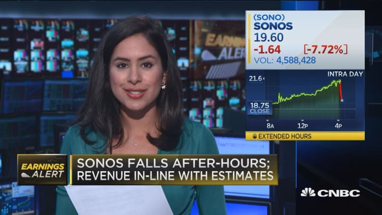 Sonos plunges after first earnings report as public company