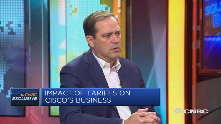 Impact of trade tariffs on Cisco's business