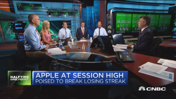 Just because Apple is seeing session highs doesn't mean the rest of tech will follow, trader says