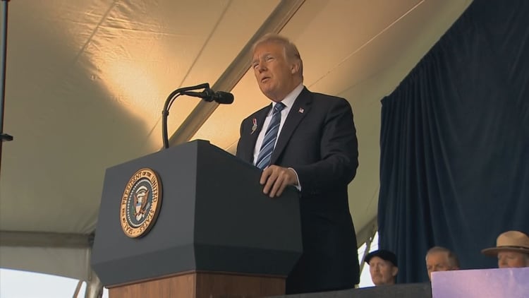 President Trump attends the 9/11 memorial of Flight 93 