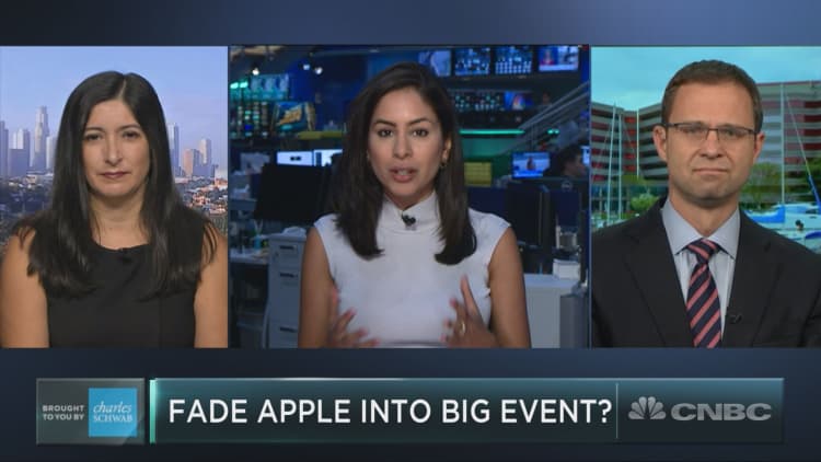 Apple shares are surging into its big event. Here’s how to play it
