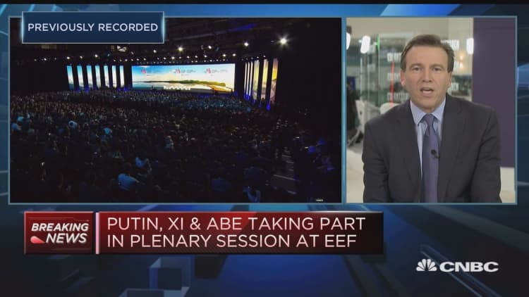 Putin, Abe and Xi speak at the Eastern Economic Forum