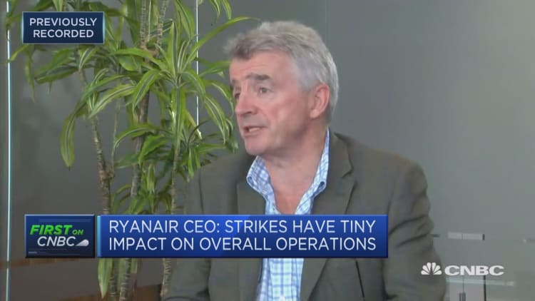 Strikes an ‘inevitable’ problem, Ryanair CEO says