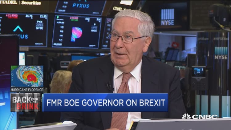UK not prepared to leave without a deal, which leaves it in weak position, says former BOE governor