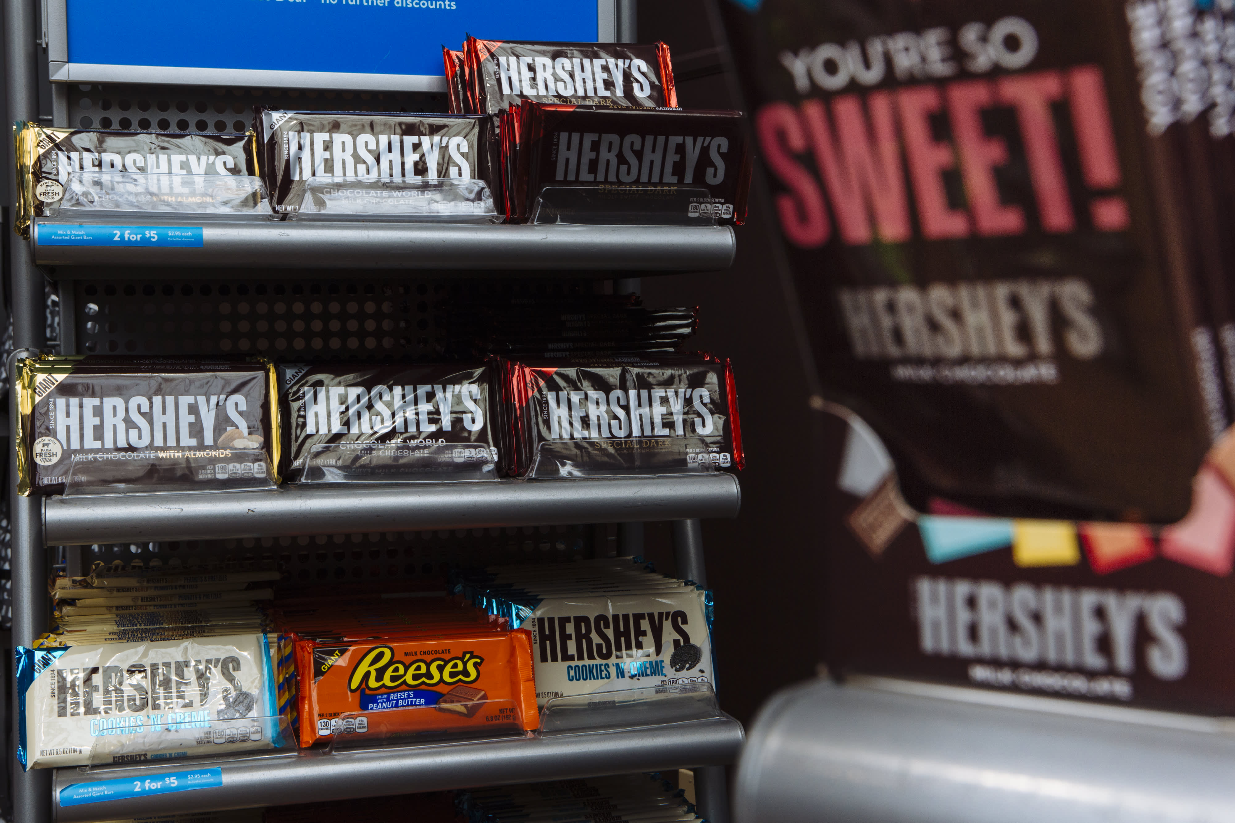 UBS upgrades Hershey, says candy giant is poised to outperform in the near- and long-term