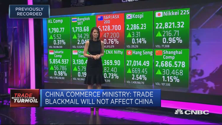 Asia markets positive as US seeks to reopen talks with China