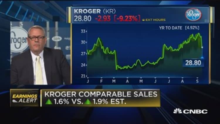 Kroger CFO on earnings beat, comp sales miss
