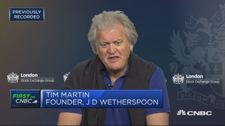 JD Wetherspoon founder: We believe the country would be better with a 'no-deal' Brexit