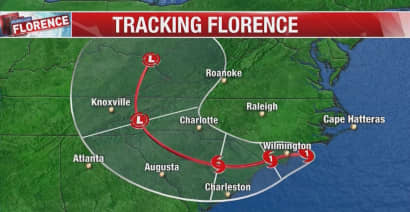 Carolinas brace for Florence as eyewall nears