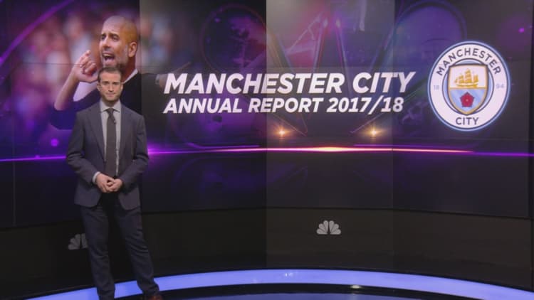 Manchester City reports £500 million revenue