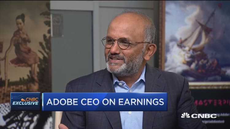 Adobe CEO on earnings, future of Adobe and the financial crisis