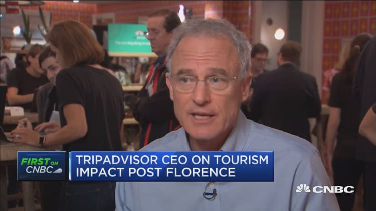 TripAdvisor CEO: Hurricane impact on tourism tends to be temporary