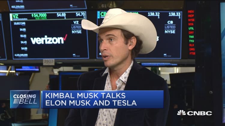 Kimbal Musk says his brother Elon is doing 'great'