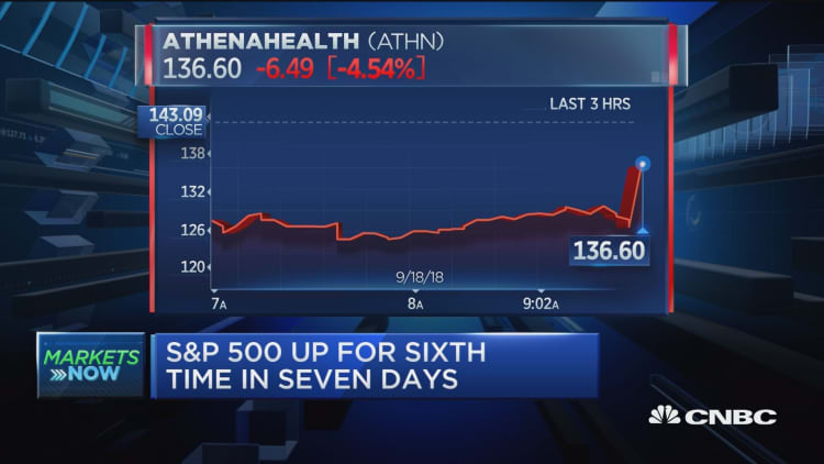 Athenahealth is an amazing company, but Bush never wanted to go with the data, says Jim Cramer