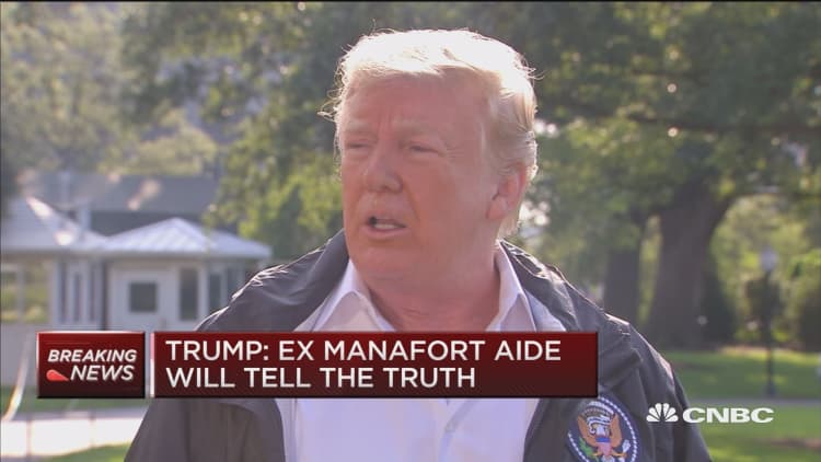 Trump: As long as Manafort tells the truth, it's 100 percent