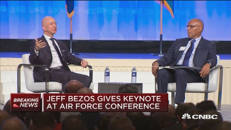 Bezos says U.S. needs to go to space more frequently with less lead time