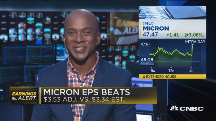Micron jumps on earnings, revenue beat
