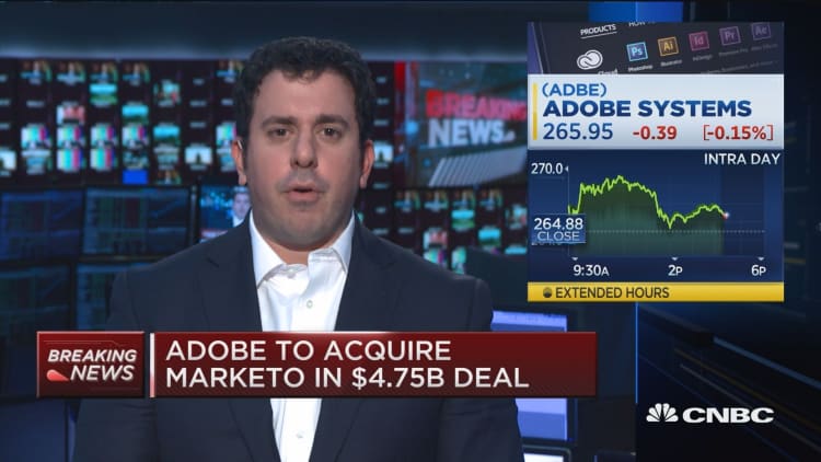 Adobe to acquire Marketo in $4.75 billion deal