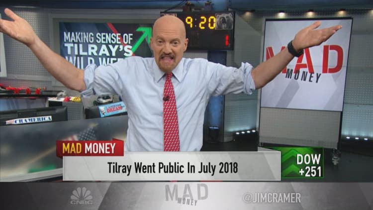 Cramer: 'People are too excited' about pot stocks—'it will end badly'