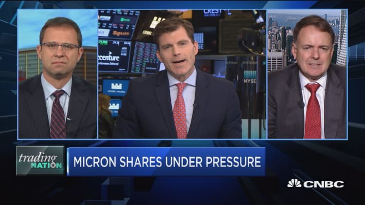 Trading Nation: Micron shares under pressure