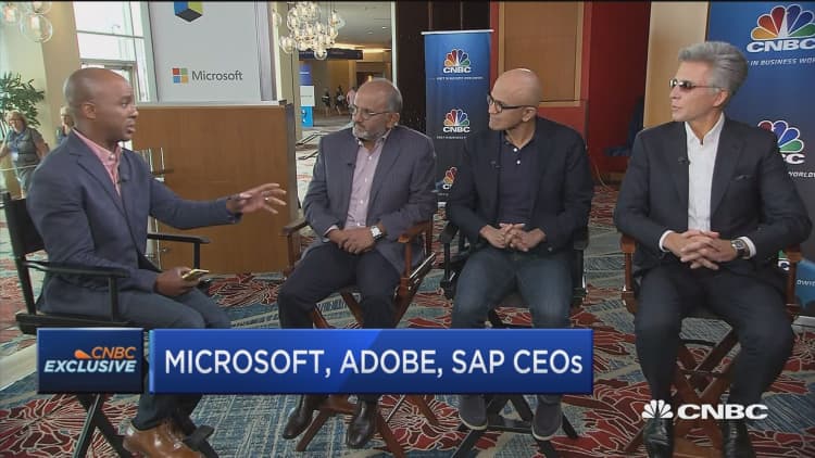 Microsoft, Adobe and SAP CEOs on Open Data Initiative