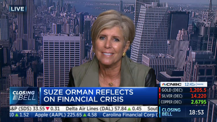 Suze Orman: Reflecting on the 10 year anniversary of the Wall Street financial crisis