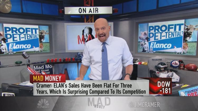 Cramer advises staying away from animal health play Elanco at these levels