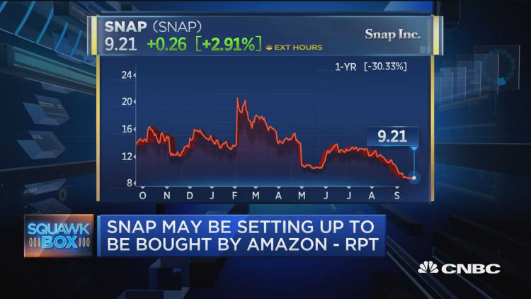 Snap may be setting up to be bought by Amazon: Los Angeles Times