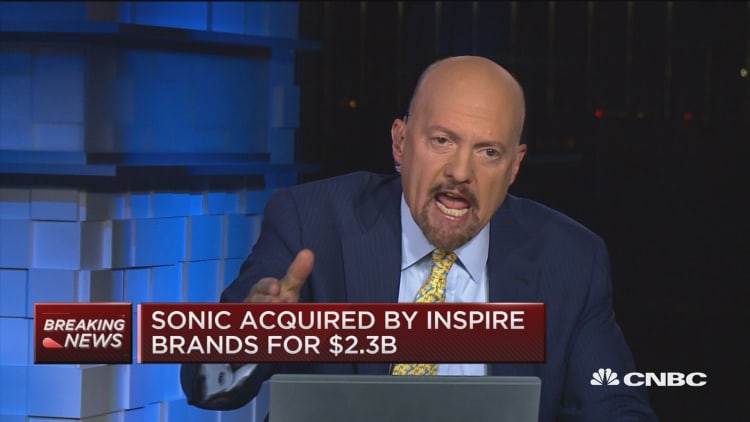 Sonic-Inspire Brands deal makes you stop and wonder if you want to sell stocks, says Jim Cramer