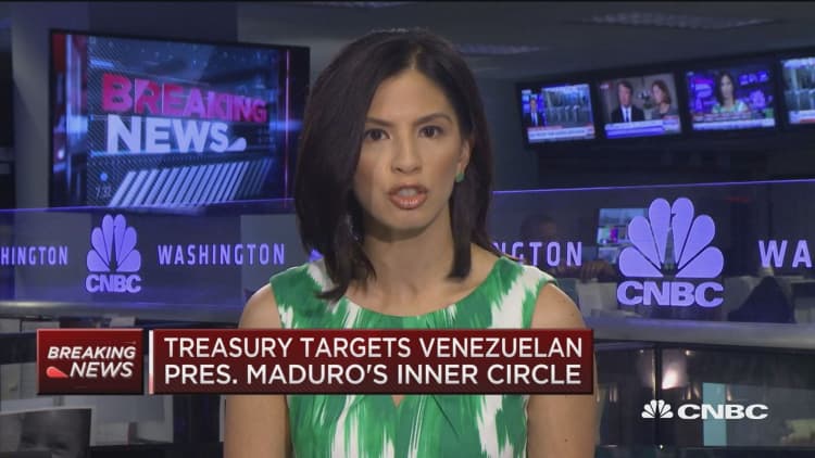 Treasury targets Venezuelan President Maduro's inner circle