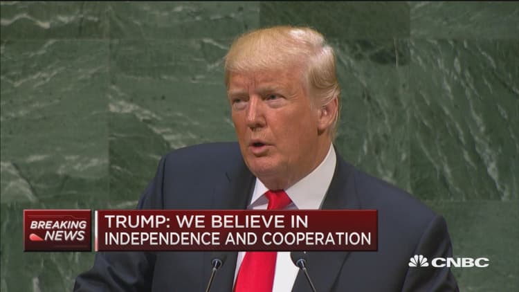 Trump: All nations of the world should resist socialism and the misery it brings