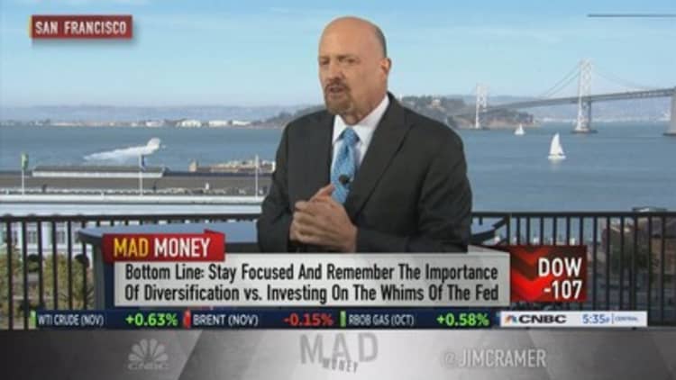 Cramer: Careful trading stocks every time Fed chief 'opens his mouth'
