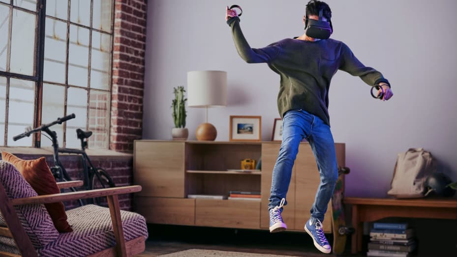 This photo from Oculus shows what it might be like to play it in an apartment. 