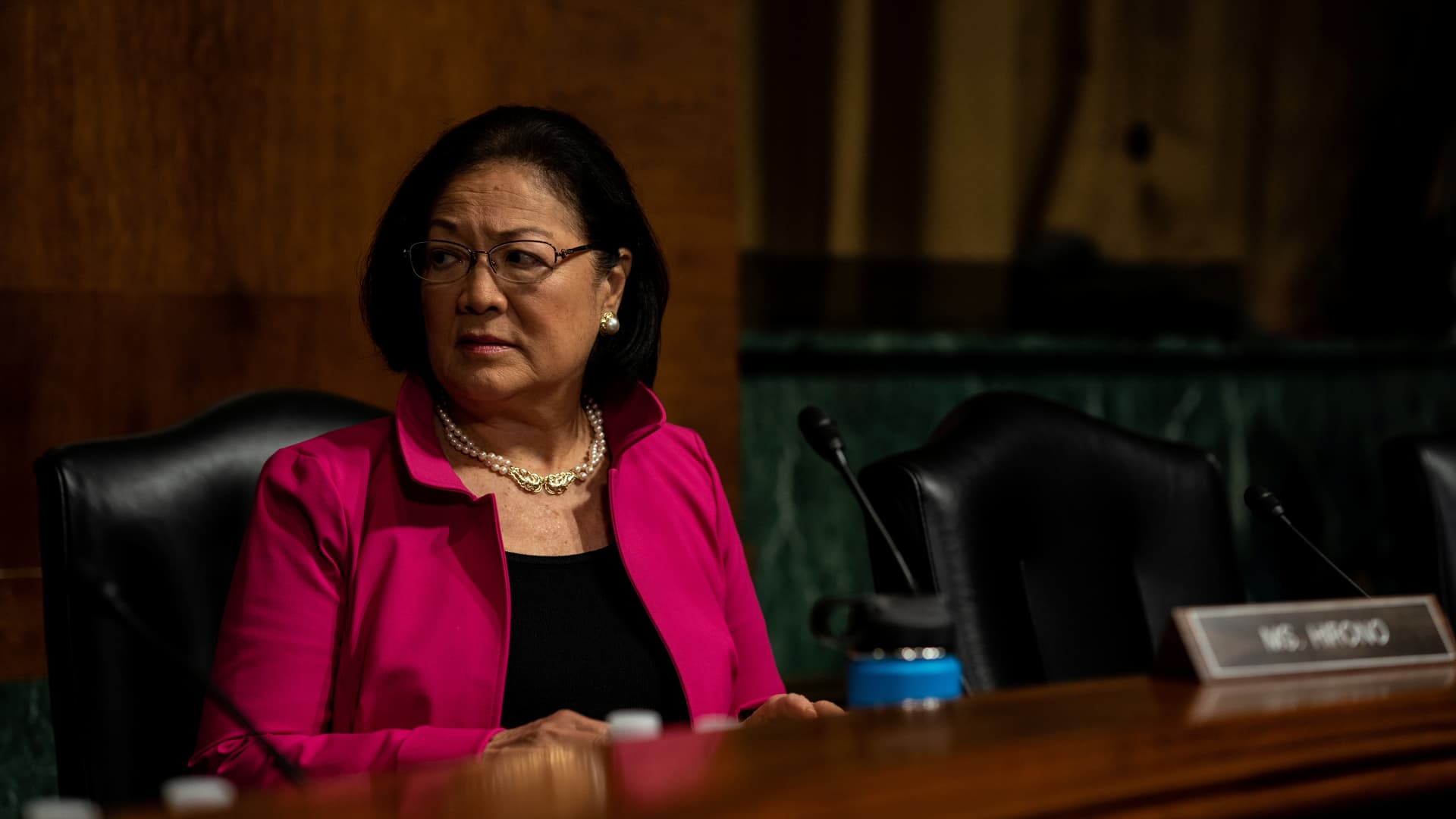 Senator Mazie Hirono attends a Senate Judiciary Committee hearing for Christine Blasey Ford to testify about sexual assault allegations against Supreme Court nominee Judge Brett M. Kavanaugh on Capitol Hill in Washington, U.S., September 27, 2018.